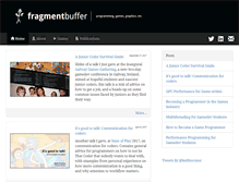 Tablet Screenshot of fragmentbuffer.com